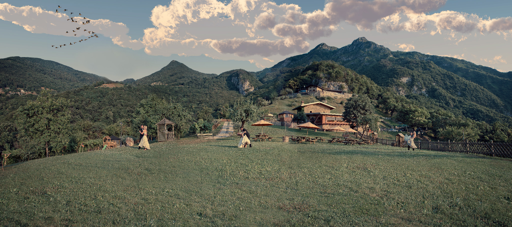 Preventivo matrimoniale, preventivo fotografico, Brescia, servizio fotografico, sposi, panoramiche, preventivi Panoramica Dos del Bek