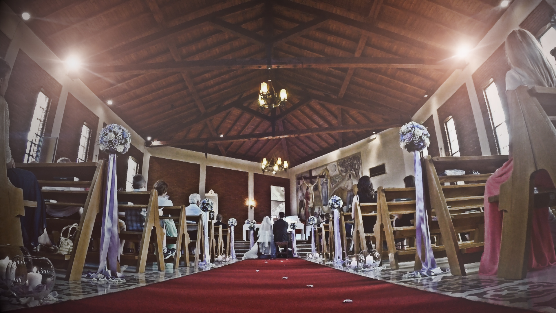 Post produzione chiesa prima e dopo