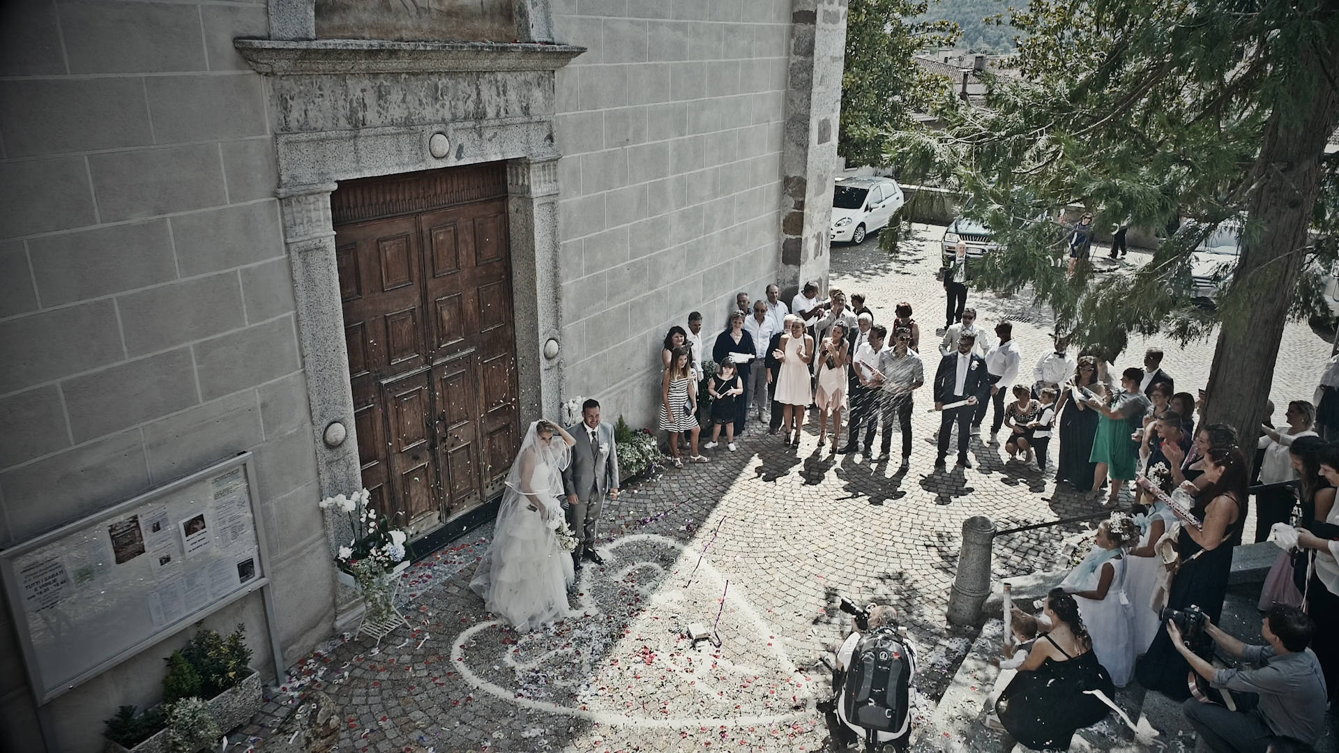 Spettacolare foto con Drone al Matrimonio